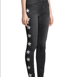 Black Orchid Star High-Waisted Black Jeans